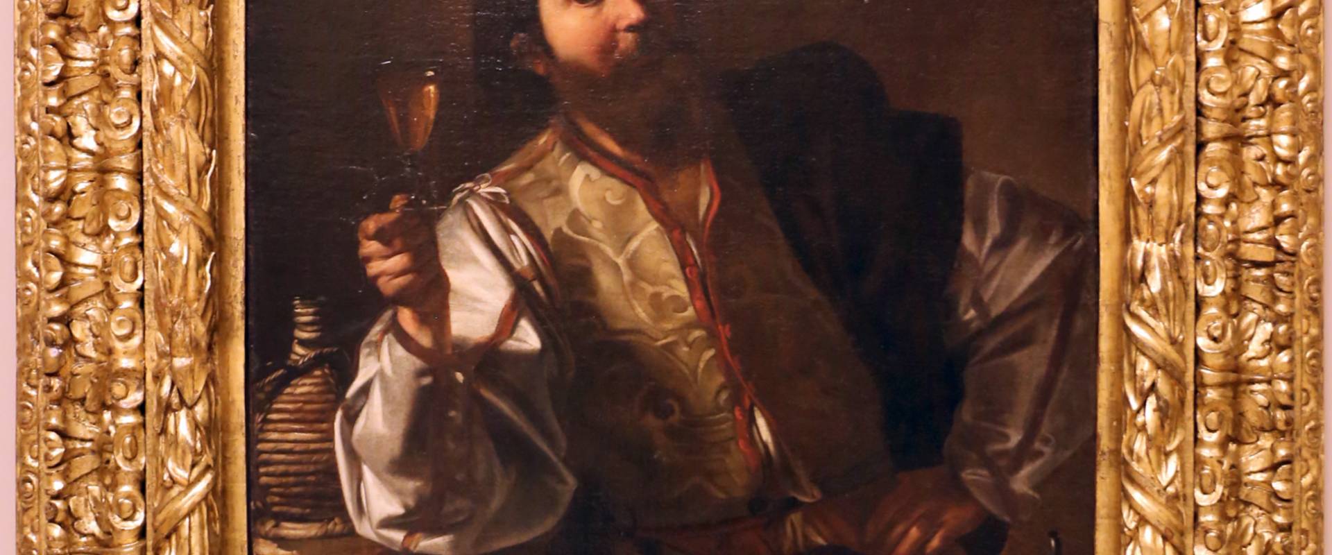 Nicolas tournier, soldato che alza il calice, 1619-24 foto di Sailko
